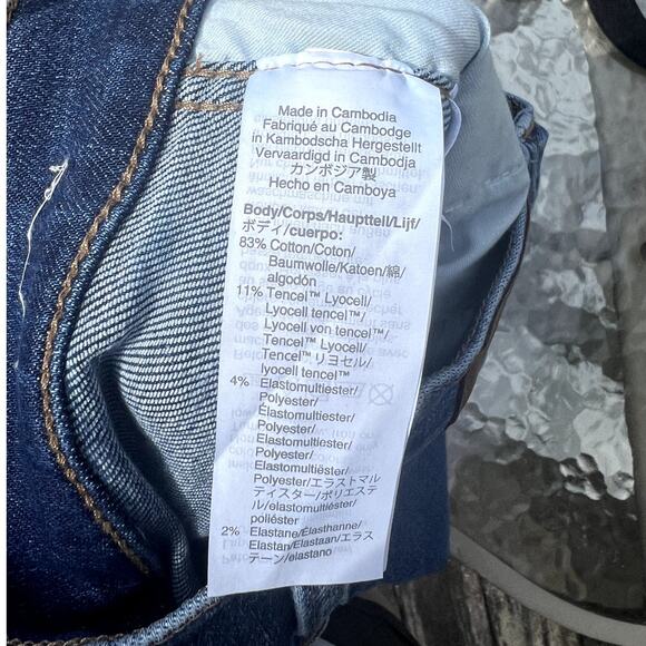 Madewell 10"‎ High-Rise Skinny Jeans Stretch Denim Size 24 Dark Wash - Picture 8 of 10